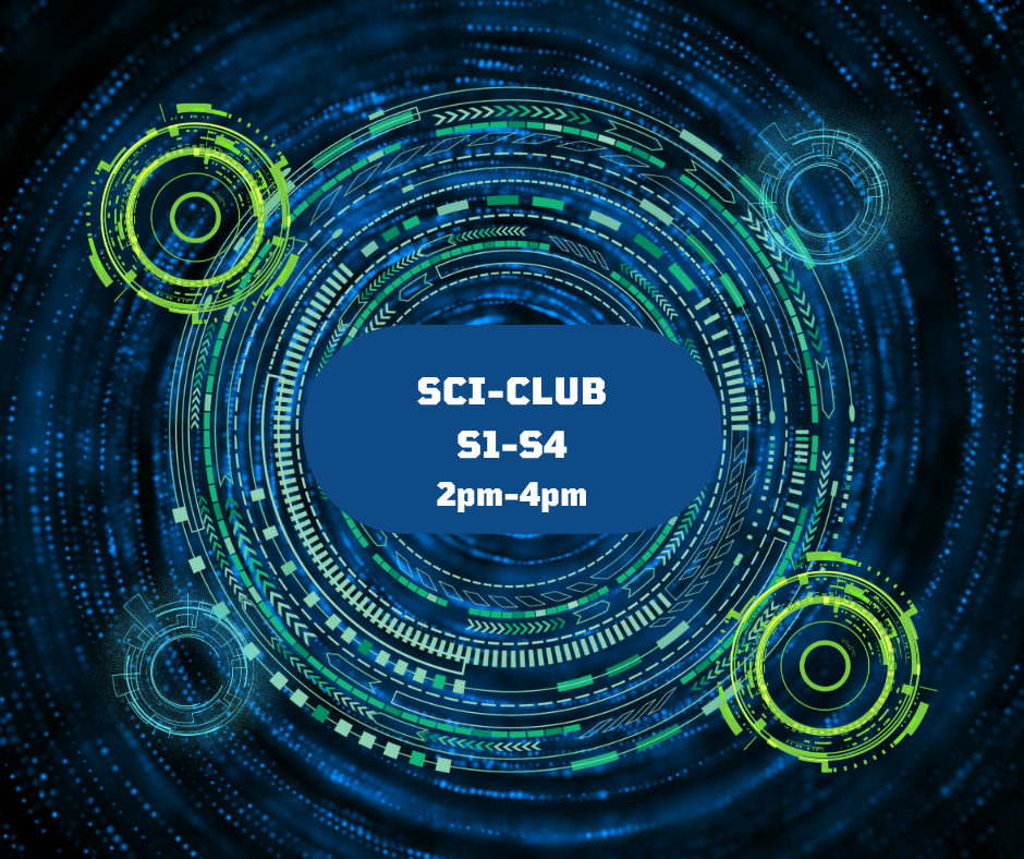 Sci-Club (Years S1-S4) 20th April – Kirkcudbright Dark Space Planetarium